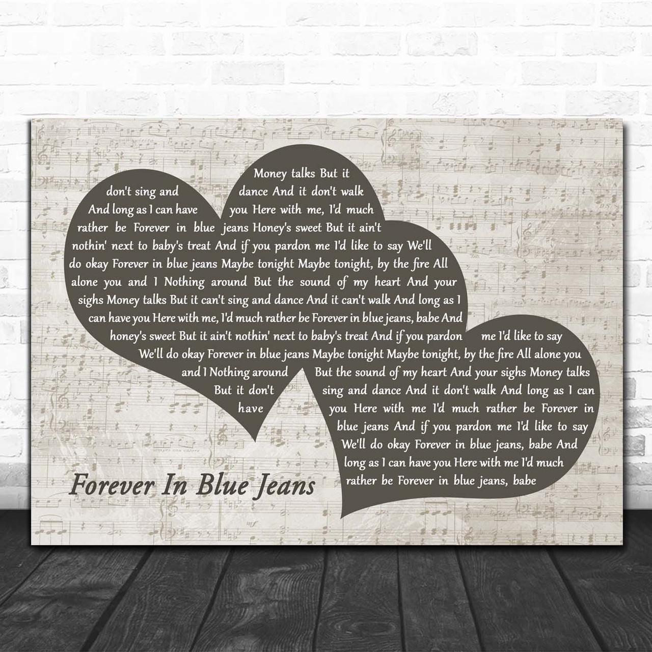 lyrics of forever in blue jeans | Discover